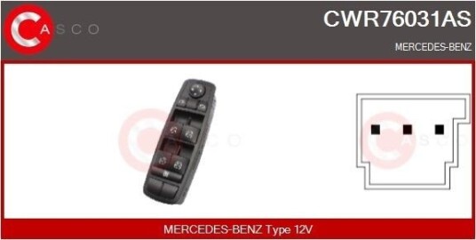 Bryter vindusheis CASCO CWR76031AS