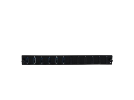 Efb Elektronik Sb-Fp-S-6Sc-D-V-Om4 Rackmontering 1U Sort Metall 432 Mm 13 Mm