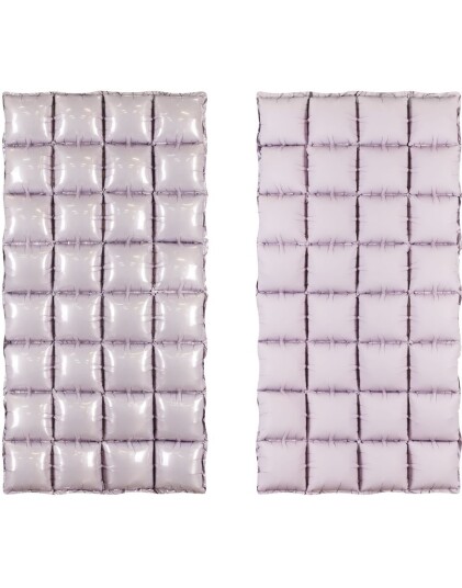 Tosidig Lavendel Matt/Glossy Waffle Folie Ballong for Backdrop/Bakgrunn 55x110 cm