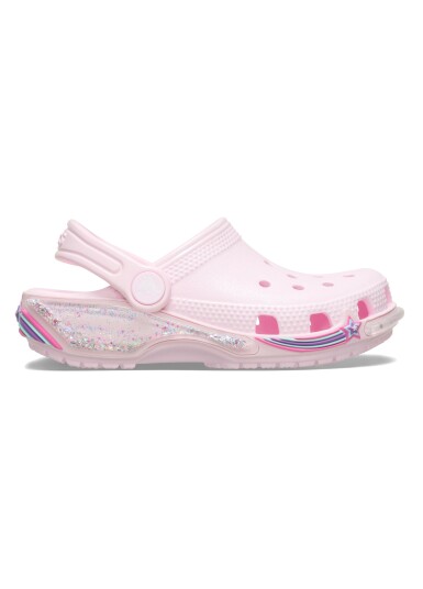Crocs Classic Star Sparkle Sandaler Pink Milk 29 30