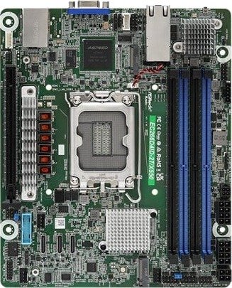 ASRock Rack EC266D4ID-2T/X550 Hovedkort Mini-ITX LGA1700 Intel C266 DDR5 EC266D4ID-2T/X550