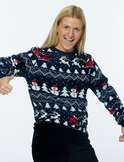 Happy Seasons The Stylish Christmas Jumper - Navy - XXXL