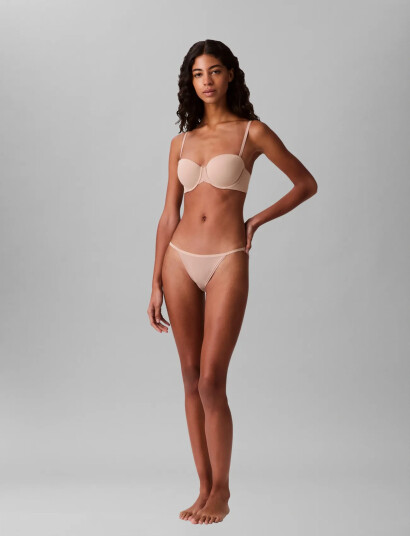 Calvin Klein Lightly Lined Strapless Beige B x 75 Calvin Klein Lightly Lined Strapless Beige B x 75