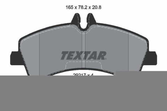 Bremseklosser TEXTAR 2921702 Bremseklosser TEXTAR 2921702