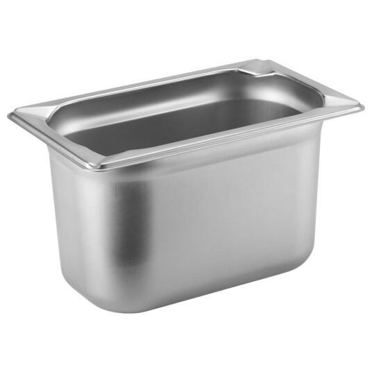 PULSIVA Kantine Profi GN 1/4; Størrelse GN 1/4, 3.6l, 26.5x16.2x15 cm (LxBxD); Stålgrå