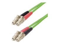 StarTech.com 3m (10ft) LC to LC (UPC) OM5 Multimode Fiber Optic Cable, 50/125µm Duplex LOMMF Zipcord, VCSEL, 40G/100G, Bend Insensitive, Low Insertion Loss, LSZH Fiber Patch Cord - Koblingskabel - LC/UPC-multimodus (hann) til LC/UPC-multimodus (hann) - 3 StarTech.com 3m (10ft) LC to LC (UPC) OM5 Multimode Fiber Optic Cable, 50/125µm Duplex LOMMF Zipcord, VCSEL, 40G/100G, Bend Insensitive, Low Insertion Loss, LSZH Fiber Patch Cord - Koblingskabel - LC/UPC-multimodus (hann) til LC/UPC-multimodus (hann) - 3