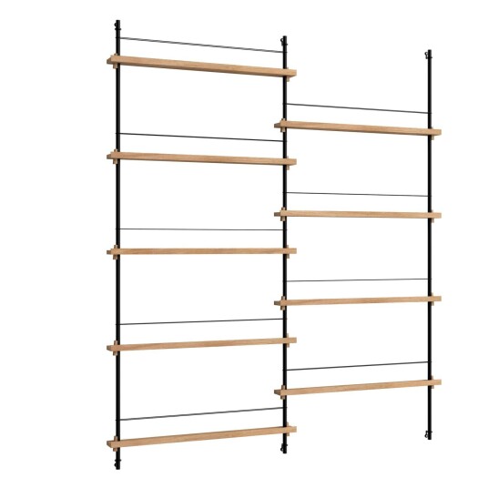 Moebe Magazine Hylle 162x188 cm Eik/Sort