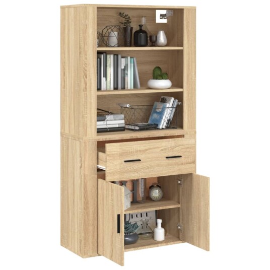 vidaXL Highboard sonoma eik konstruert tre vidaXL Highboard sonoma eik konstruert tre