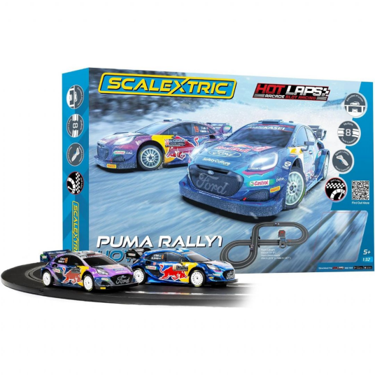 Scalextric Puma WRC Hot Laps 1:32 Radiostyrt Racersett