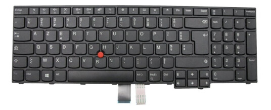 Chicony - Erstatningstastatur For Bærbar Pc - Med Trackpoint - Azerty - Fransk - Fru, Cru - Tier 2 - For Thinkpad E570 20H5, 20H6 E575 20H8