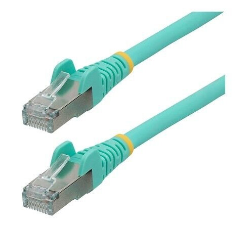 5m CAT6a Ethernet Cable - Aqua - Low Smoke Zero Halogen (LSZH) - 10GbE 500MHz 100W PoE++ Snagless RJ-45 w/Strain Reliefs S/FTP Network Patch Cord - patch cable - 5 m - aqua