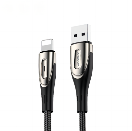 Joyroom S-M411 1,2 M USB-A til Lightning Hurtigladerkabel Svart