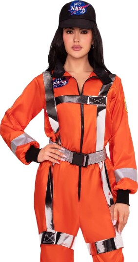 Leg Avenue Orange Astronaut Damekostyme M Leg Avenue Orange Astronaut Damekostyme M