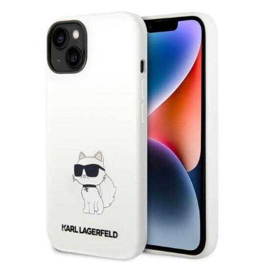 Karl Lagerfeld Hvit Choupette MagSafe Hardcase til iPhone 14 Plus 6,7"