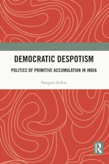 Democratic Despotism Democratic Despotism