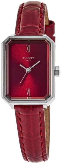 Tissot Dameklokke T160.110.16.423.00 SRV Rød/Lær 30x21.8 mm