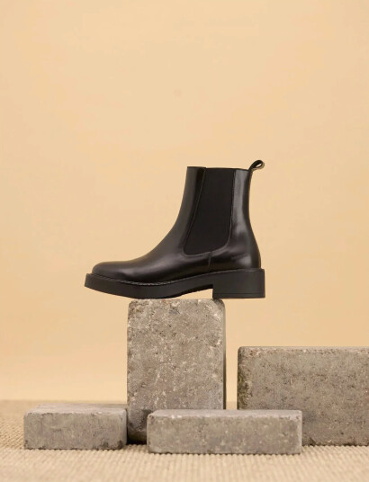 ANGULUS Booties - Flat - With Elastic - Black - 36
