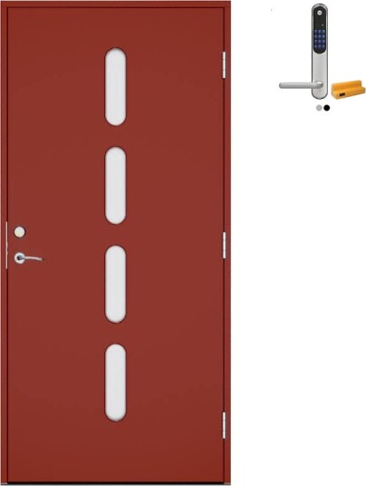 Ytterdør Swedoor Advance-Line Statement Soul med Yale Doorman Classic Home