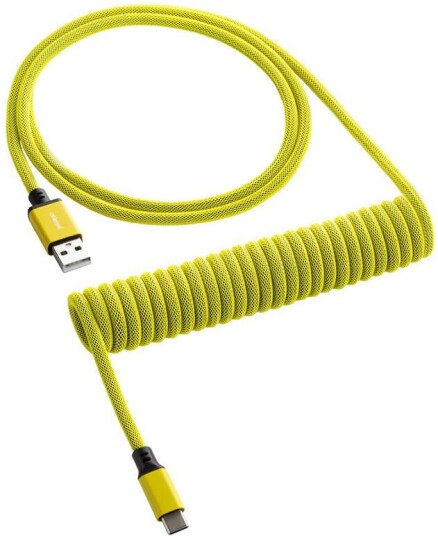 Cablemod Classic Coiled Cable - Dominator Yellow 1.5m Usb-c
