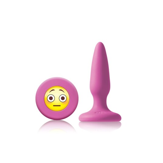 Moji's OMG Rosa Mini Silikon Plugg med Emoji