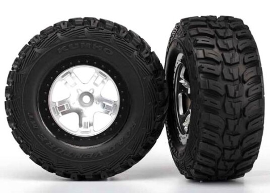 Traxxas 5880X Tires & Wheels Kumho/SCT 4WD/2WD Rear 2