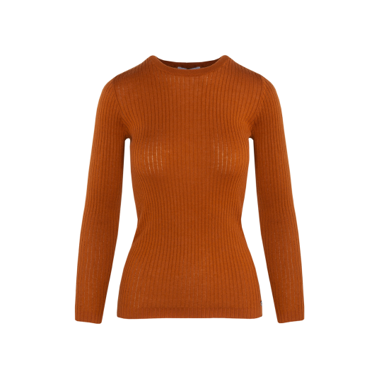 Marit LS Top Auburn XS Merino rib LS Marit LS Top Auburn XS Merino rib LS