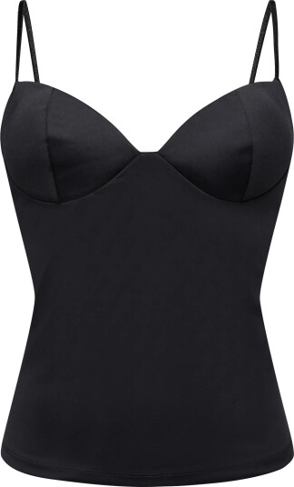 Gina Tricot Soft Shaping Wow Singlet   Black   S