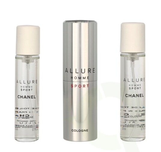 Chanel Allure Homme Sport 60 ml Parfyme herre med Refill og Reise Spray Chanel Allure Homme Sport 60 ml Parfyme herre med Refill og Reise Spray