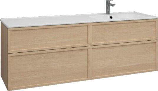 Svedbergs Poem Ramme Servantskap D45 med 4 Skuffer Ren eik / 160cm SV-3451643