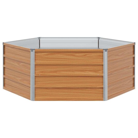 vidaXL Hevet Hagebed Trelignende utseende 129 x 129 x 45 cm