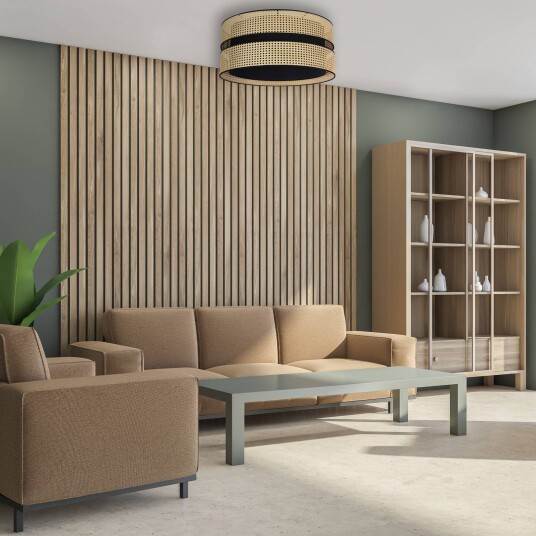 Duolla Taklampe Big Duo av rotting beige/svart