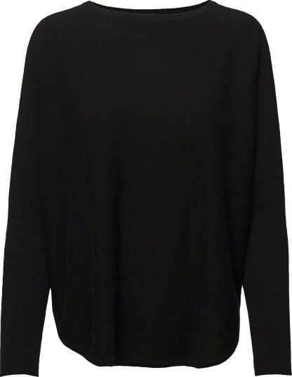 Davida Cashmere Curved Sweater BLACK S Davida Cashmere Curved Sweater BLACK S