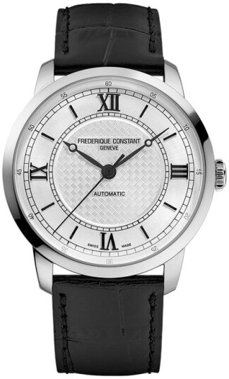 Frederique Constant Herreklokke FC 301S3B6 Classics Sølvfarget/Lær Frederique Constant Herreklokke FC 301S3B6 Classics Sølvfarget/Lær