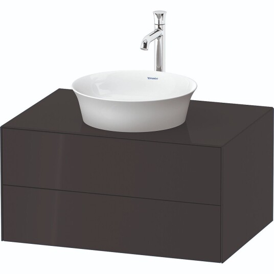 Duravit White Tulip Servantskap 2 skuf. 80x55x40,8 cm Grafitt Høyglans