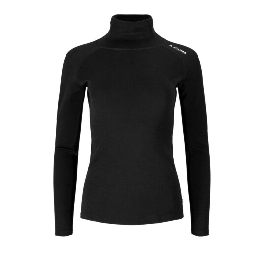 Aclima Warmwool Roll Neck W"s Jet Black L