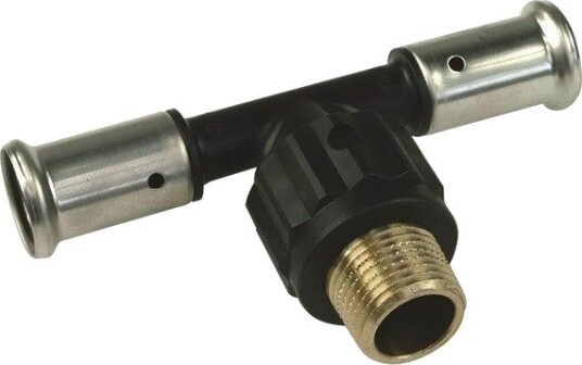 Henco Pres Tee Pvdf Med Udvendig Gevind 63 X 2" X 63 Mm