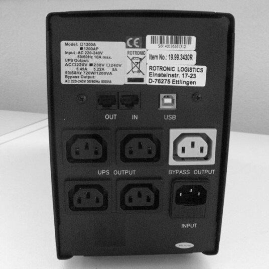VALUE UPS 1200VA USB 19.99.3430