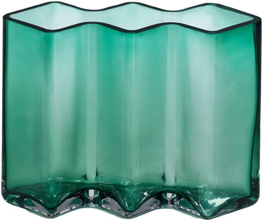 Born In Sweden Row vase 3 kamre lav Grønn