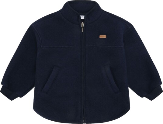Hust & Claire Emi zip jakke i merinoull   more navy (122)   122