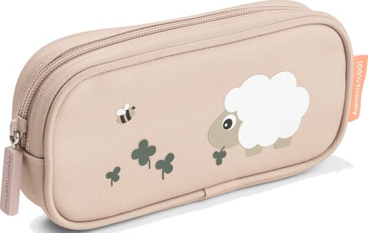 Done by Deer Pencil Case Tiny Farm Powder Beige 20X 10X H 4CM