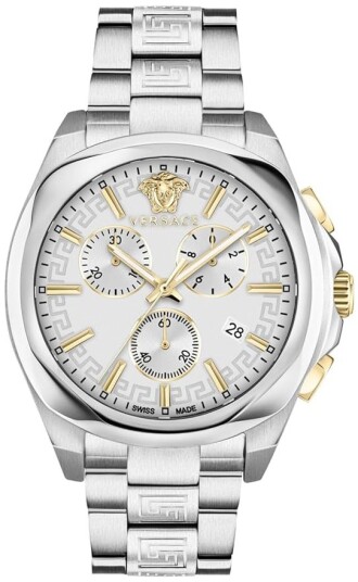 Versace Dameklokke VE3CA0523 Chrono Sølvfarget/Stål Ø40 mm