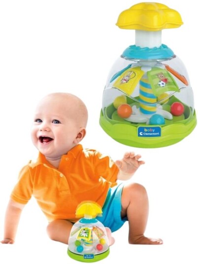 Clementoni Baby Happy Animals Snurretopp Clementoni Baby Happy Animals Snurretopp