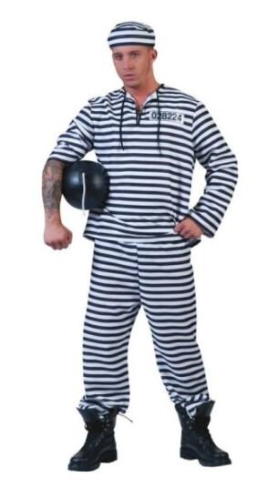 Boland Traciks Sort Og Hvid Fangedragt Kostume ES6030305254 Boland Traciks Sort Og Hvid Fangedragt Kostume ES6030305254