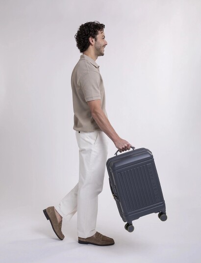 DELSEY PARIS Lutece 55 Cm Slim Exp Carry On Grey 55 DELSEY PARIS Lutece 55 Cm Slim Exp Carry On Grey 55