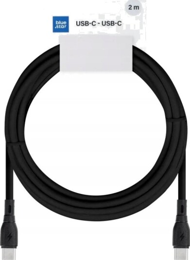 Usb-Kabel Bluestar Usb-C Usb-C 2 M Svart