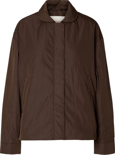 Selected Slwtasmin Jacket #S   Brown   44