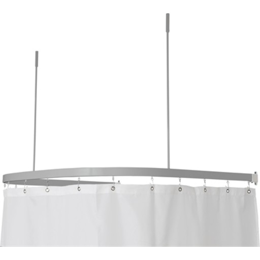 Van Der P Profil5001 dusjforhengstang 90x90x90 cm sort