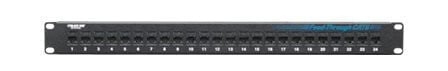 Black Box Feed-Through Koblingspanel Cat 6 Utp 1U 19" 24 Porter