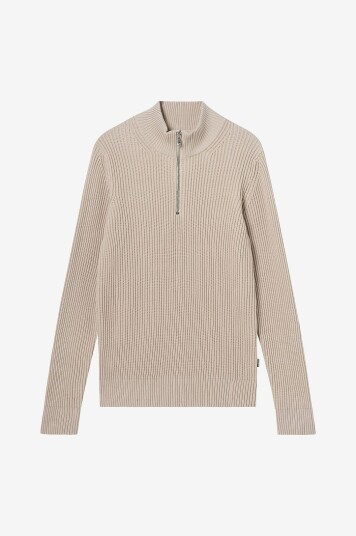 Jack & Jones Junior Genser jprBlaliam Knit Half Zip BF Jnr Beige
