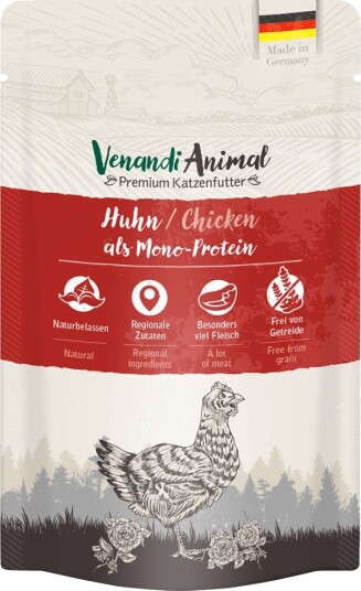 Venandi Animal Våtfôr Monoprotein Kylling 12 X 125 G